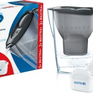 BRITA Wasserfilter-Kanne Marella Graphit Inkl. 3 MAXTRA+ Tischwasserfilter 9
