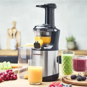 Gastroback Slow Juicer Advanced Vital 40145 Entsafter Edelstahl/schwarz 10