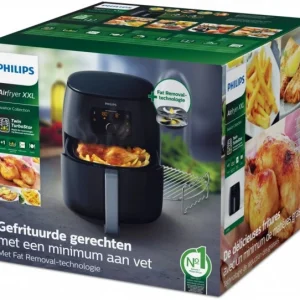 Philips HD9651/90 Airfryer XXL Heißluft-Fritteuse Schwarz 16