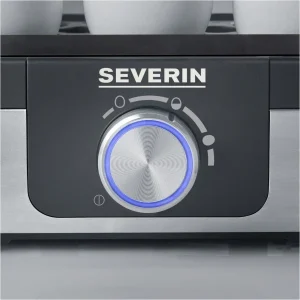 Severin EK 3163 Eierkocher Edelstahl-gebürstet/schwarz 13