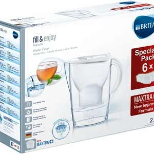 BRITA Marella Cool + 6 Maxtra+ Tischwasserfilter Weiß 7