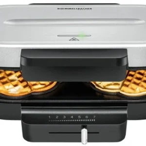 Rommelsbacher WA 1250 Waffelautomat Schwarz/silber 7