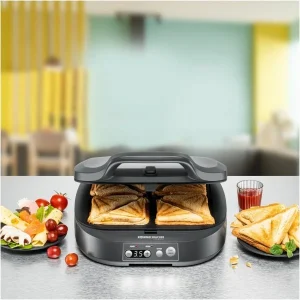 Rommelsbacher ST 1800 Sandwichtoaster Schiefergrau 10