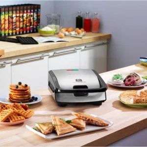 Tefal SW857D Waffelautomat Edelstahl/schwarz 14
