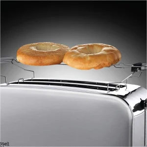 Russell Hobbs Adventure 2Schlitz Toaster Langschlitz-Toaster Edelstahl/schwarz 16