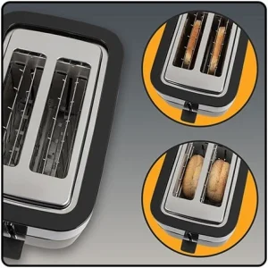ProfiCook PC-TA 1244 Kompakt-Toaster Edelstahl/schwarz 14