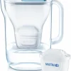 BRITA Wasserfilter-Kanne Style Hellblau Tischwasserfilter 10