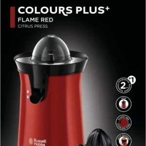Russell Hobbs Colours Plus+ Flame Zitruspresse Rot 10