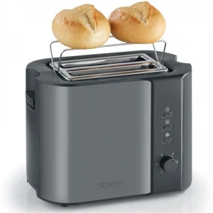 Severin AT 9541 Limited Edition Kompakt-Toaster Grau-metallic/schwarz 9