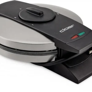 Cloer 1639 SR Waffelautomat Edelstahl Schwarz 16