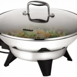 Unold 48736 Edel Elektro-Wok Edelstahl 14