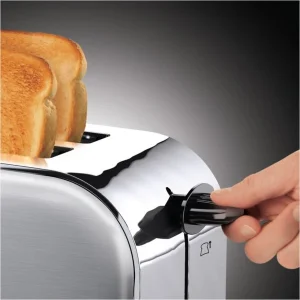 Russell Hobbs Adventure 2Schlitz Toaster Langschlitz-Toaster Edelstahl/schwarz 10