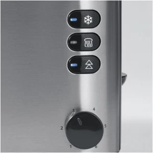 Severin AT 2509 Langschlitz-Toaster Edelstahl/schwarz 16