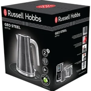 Russell Hobbs Geo Steel Wasserkocher Graphitgrau 12
