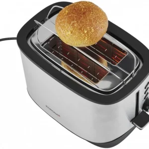 Korona Toaster 21252 Kompakt-Toaster Edelstahl/schwarz 12