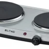 Eltac DK 28 Doppelkochplatte Silber 5