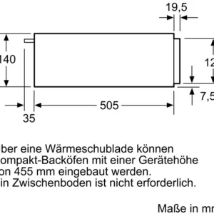 Bosch BIC510NS0 Speisen-/Geschirrwärmer Edelstahl 13