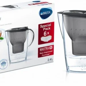 BRITA Marella Cool + 6 Maxtra+ Tischwasserfilter Graphit 9