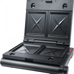 Steba SG 55 Multi Snack Maker Kontaktgrill+Waffelautomat+Sandwichtoast Schwarz 14