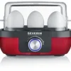 Severin EK 3168 Eierkocher Edelstahl/rot-metallic/schwarz 7