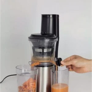 Caso SJW 500 Design Slow Juicer Entsafter Edelstahl/schwarz 10