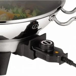 Unold 48736 Edel Elektro-Wok Edelstahl 18