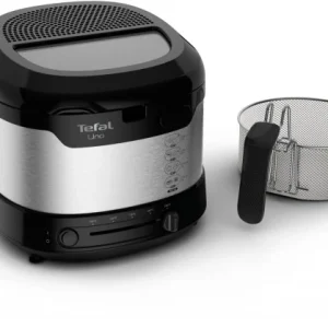 Tefal FF215D Uno M Fritteuse Schwarz/edelstahl 14