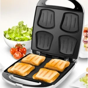 Unold 48480 Sandwich-Toaster Quadro Weiß/edelstahl 12