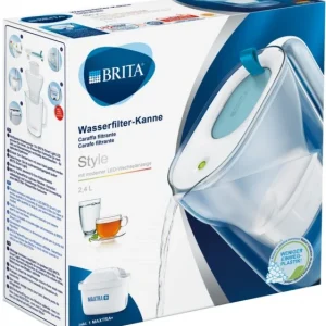 BRITA Wasserfilter-Kanne Style Hellblau Tischwasserfilter 9