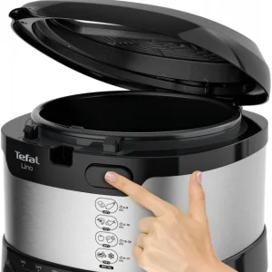 Tefal FF215D Uno M Fritteuse Schwarz/edelstahl 18