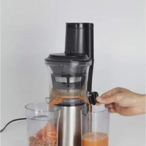 Caso SJW 500 Design Slow Juicer Entsafter Edelstahl/schwarz 18