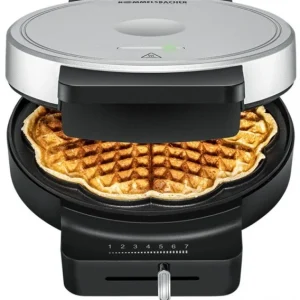 Rommelsbacher WA 850 Waffelautomat Schwarz/silber 9